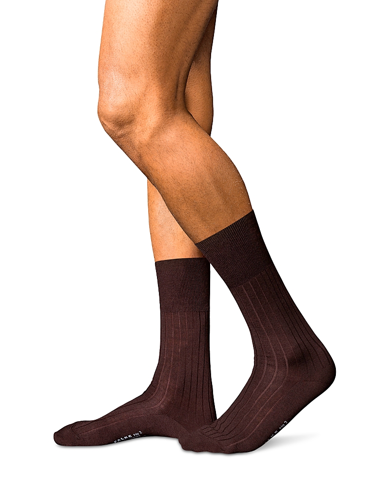 Falke No.2 Cashmere & Nylon Dress Socks In Brown