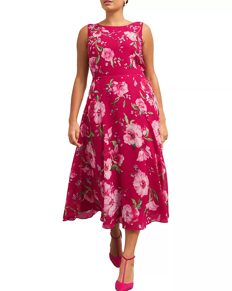 Hobbs London Carly Floral Print Dress