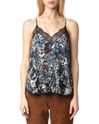 Zadig & Voltaire Christy Soft Butterfly Graphic Top
