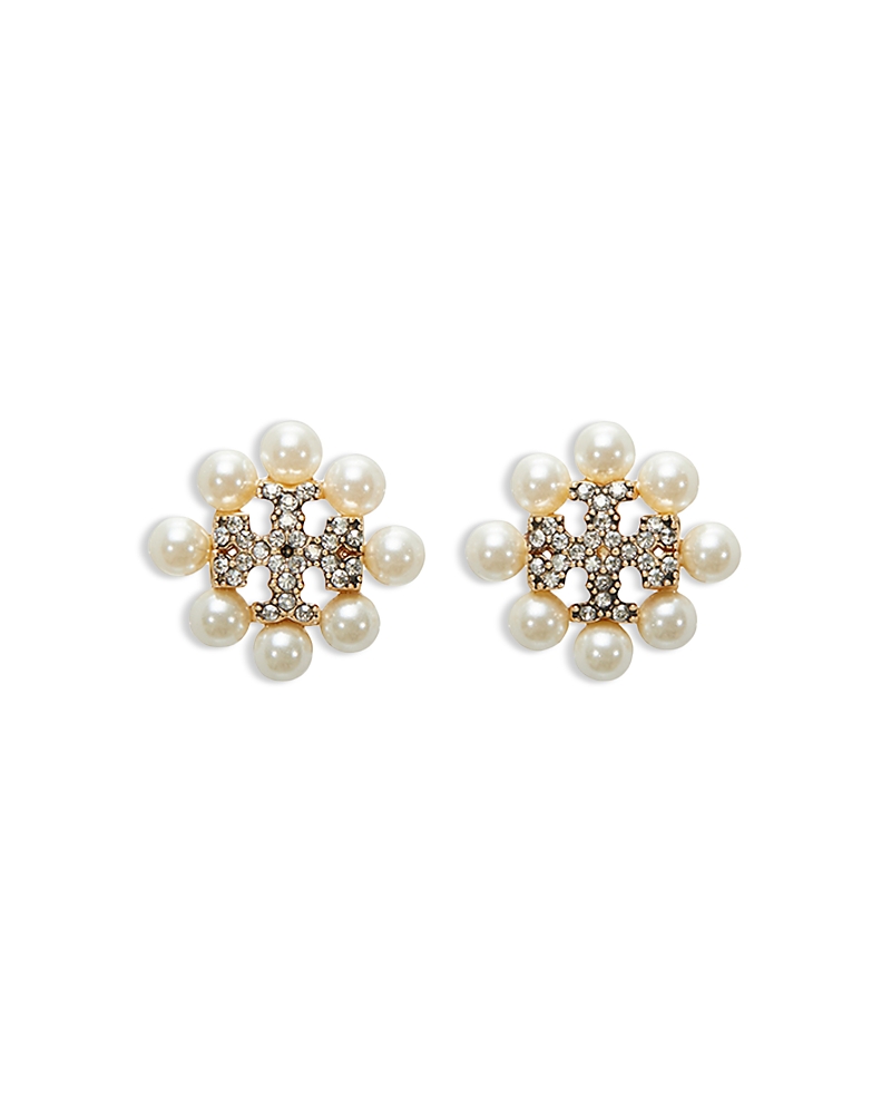 Tory Burch Kira Imitation Pearl Stud Earrings