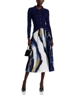 Button Front Rib Knit Asymmetrical Hem Sweater