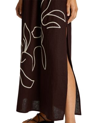 Embroidered Halter Dress