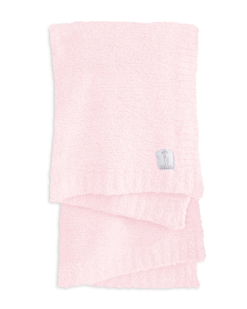 Shop Little Giraffe Plush Chenille Blanket - Baby In Pink