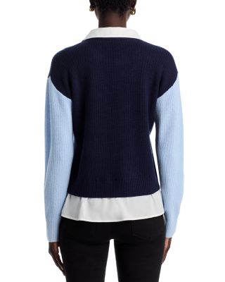 Color Blocked Layered Sweater