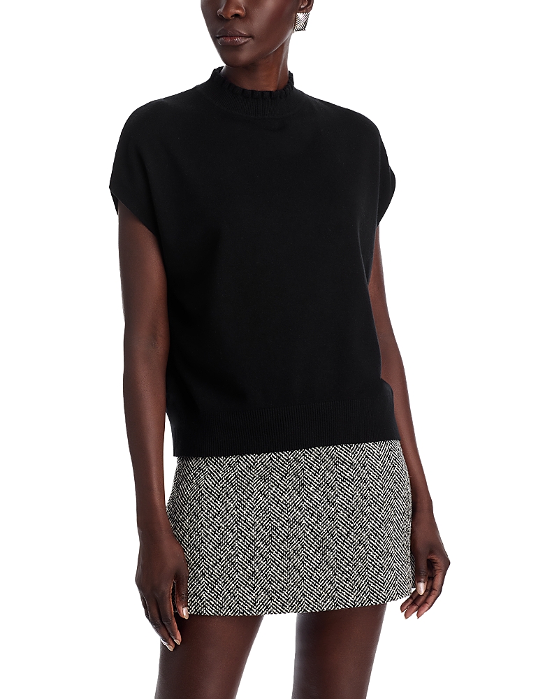 Sioni Ruffled Mock Neck Sweater
