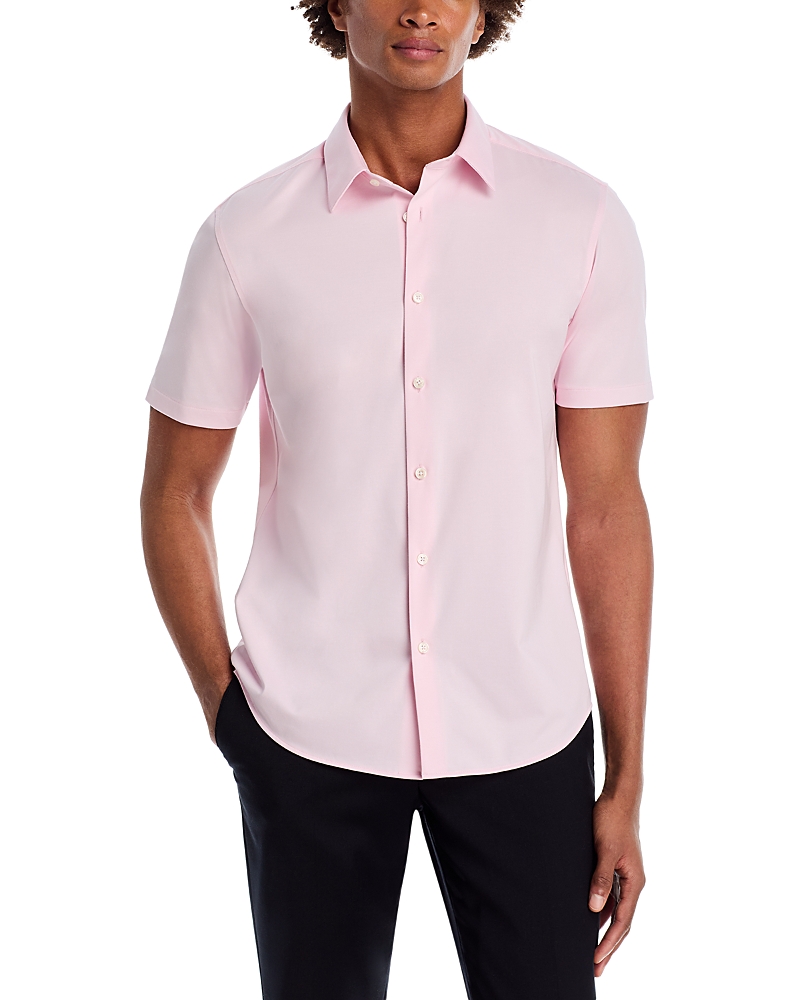 Theory Irving Short-Sleeve Shirt in Structure Knit