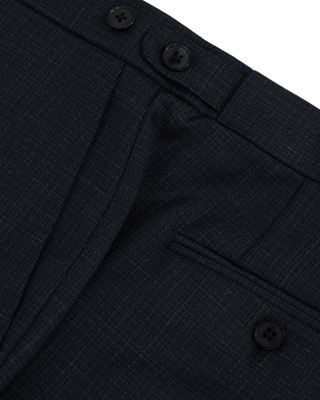 Slim Fit Hatch Textured Mixer Dress Pants