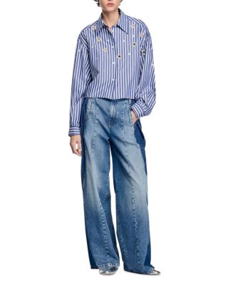 Beaded Striped Shirt