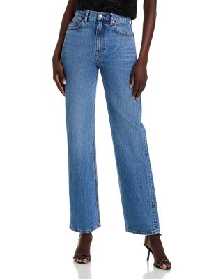 Mid Rise Straight Leg Jeans Vintage Medium Indigo