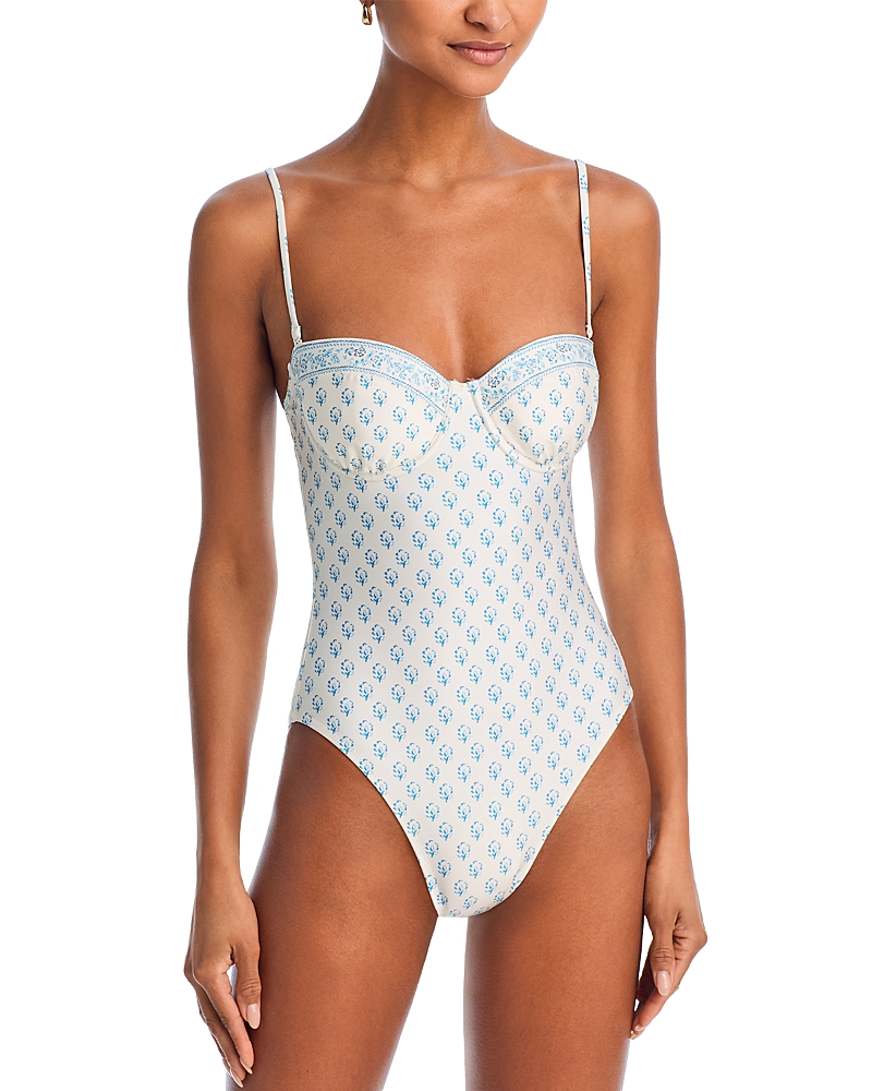 Solid & Striped The Alma One Piece Swimsuit In French Floral