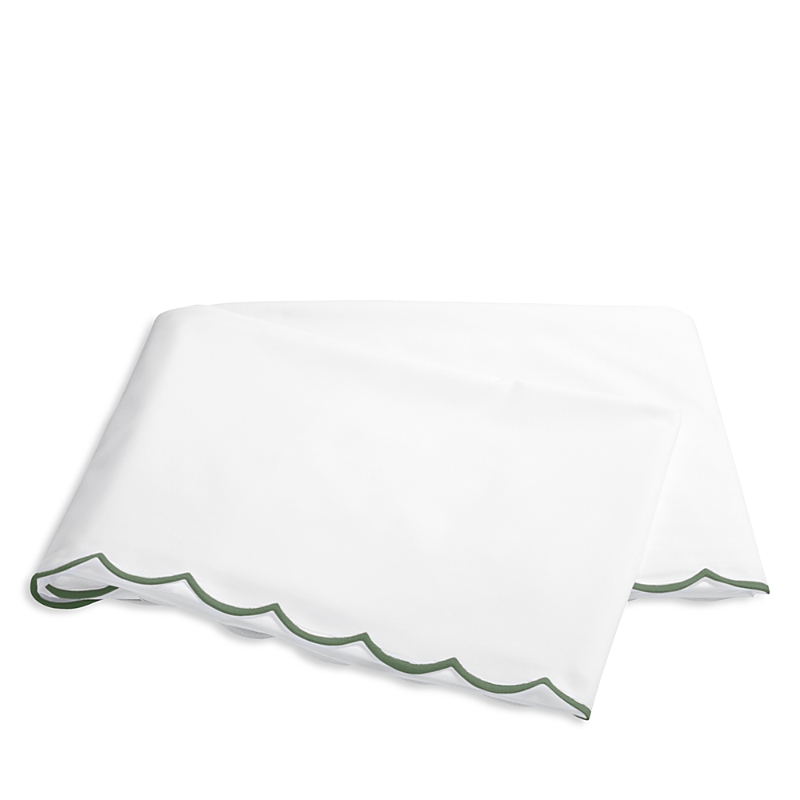Matouk Dakota Percale Flat Sheet, Full/queen In Palm