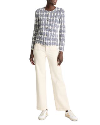 Stacked Medallions Knit Jacket