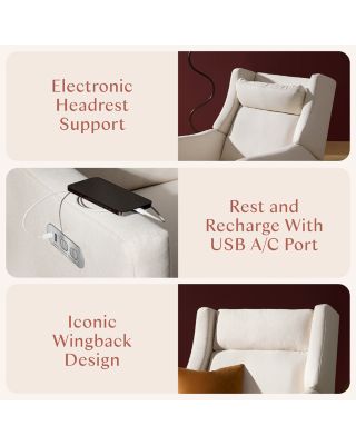 Kiwi Plus Power Recliner and Swivel Glider with Power Adjustable Headrest and USB Port