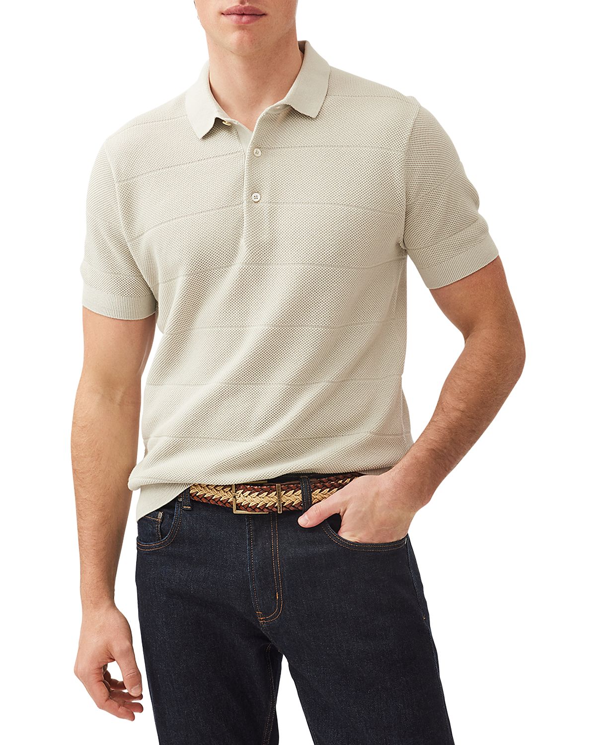 Rodd & Gunn Masons Regular Fit Flat Knit Polo Shirt