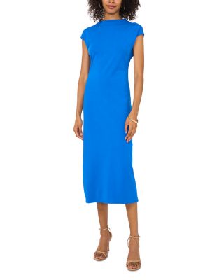 VINCE CAMUTO - Mock Neck Drop Shoulder Dress