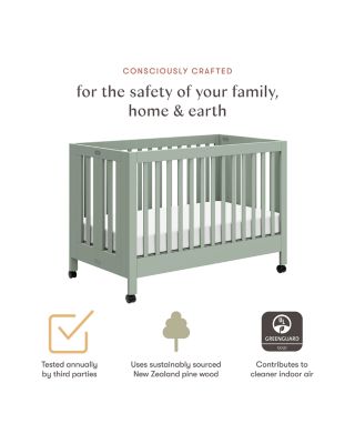 Maki Portable Folding Crib with Toddler Bed Conversion Kit