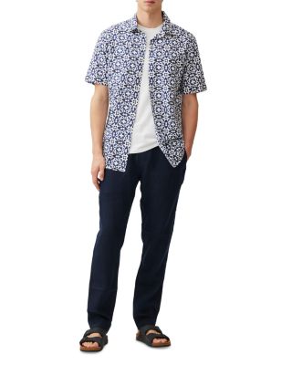 Palliser Bay Regular Fit Short Sleeve Linen Shirt 