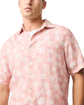 Belleknowes Regular Fit Short Sleeve Linen Shirt 