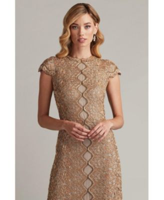 【Tadashi Shoji】Etters Scalloped Illusion Gown Tadashi Shoji Etters Scalloped Illusion Gown | Bloomingdale's