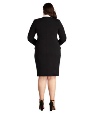 Plus McKay Double-Breasted Coat Dress