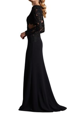 Caselle Embroidered Illusion Bodice Gown