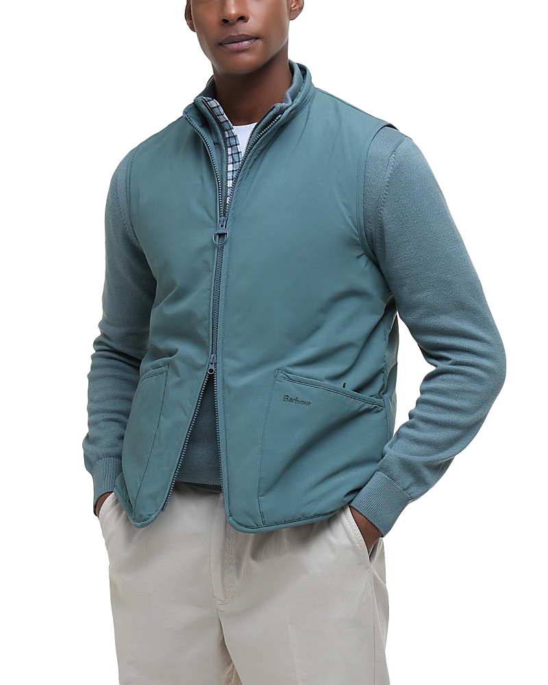 Shop Barbour Liddesdale Vest In Vintage Teal