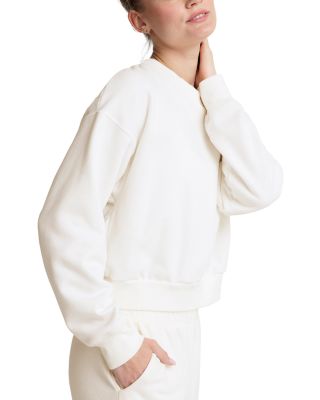 On The Go Pullover & Open Ended Mid Rise Wide Leg Pants