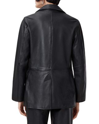 Corinna Leather Studded Blazer