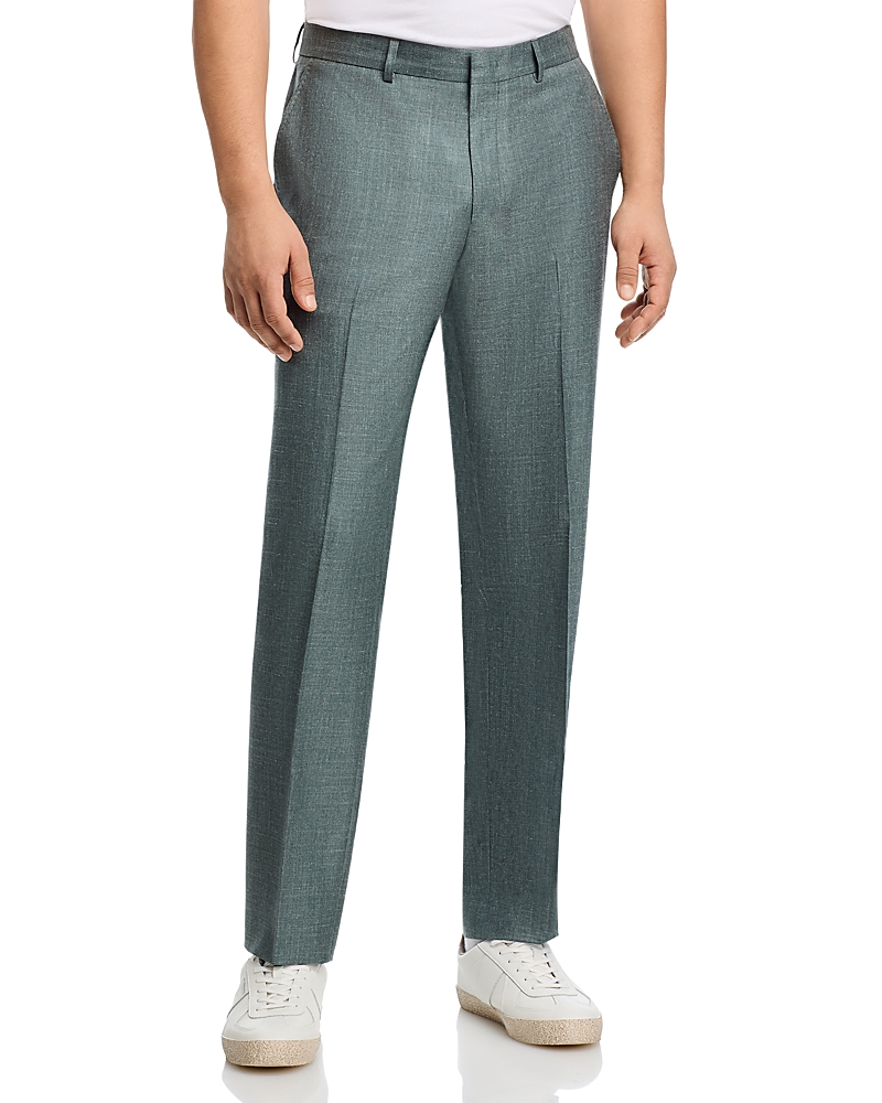 Vince Melange Solid Slim Fit Suit Pants In Sage Green