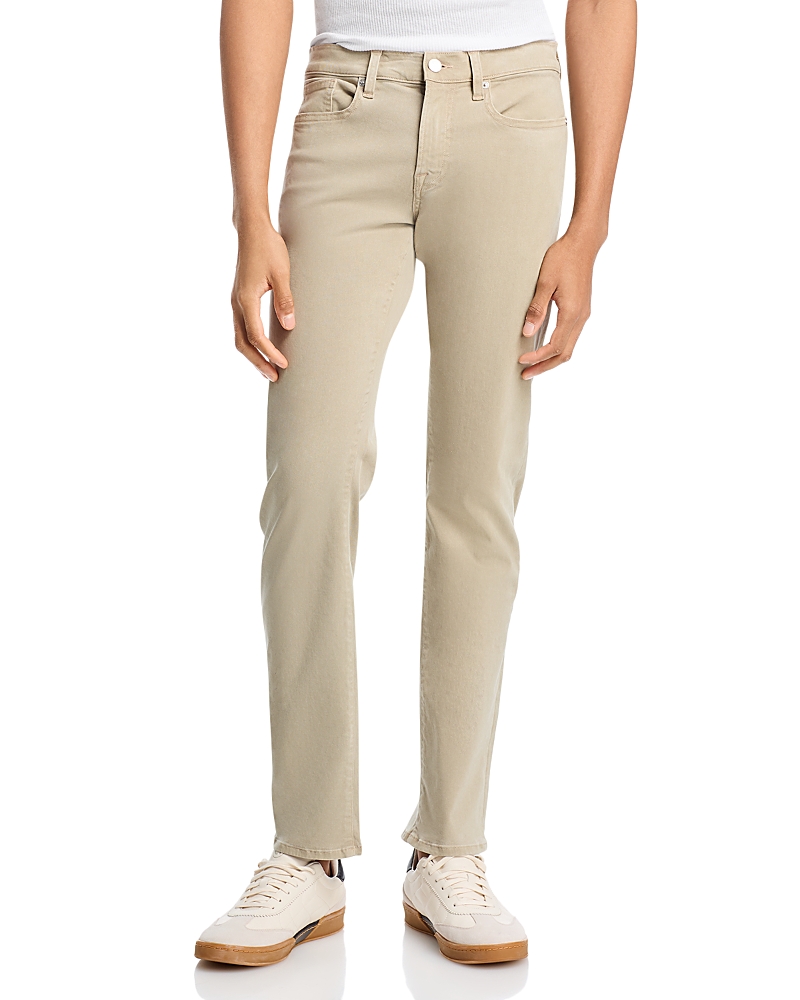 Frame L'homme Slim Brushed Twill Pants In Dusty Sage In Dusty Sage
