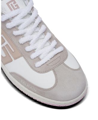 Women's Swan Trainers in Calfskin and Suede