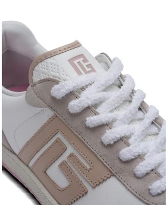 Women's Swan Trainers in Calfskin and Suede