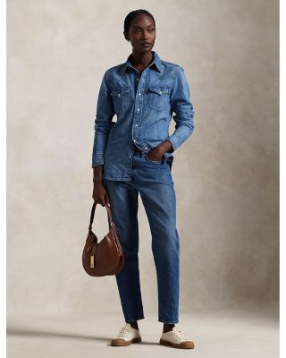 Lauren Ralph Lauren Denim Western Shirt 
