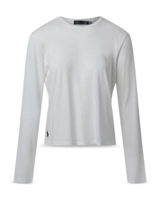 Cropped Jersey Long Sleeve Tee