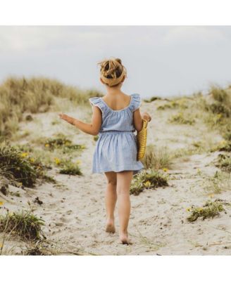 Girls' Cornflower Frilled Beach Dress - Little Kid, Big Kid