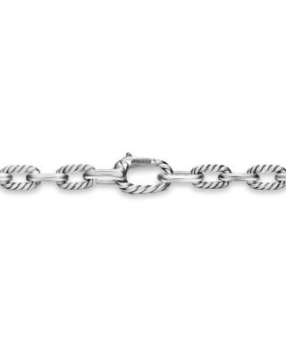 Men's DY Madison&reg; Chain Necklace in Sterling Silver with 18K Yellow Gold, 6mm