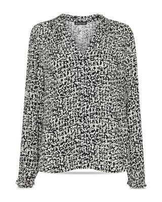 Scribble Print Blouse