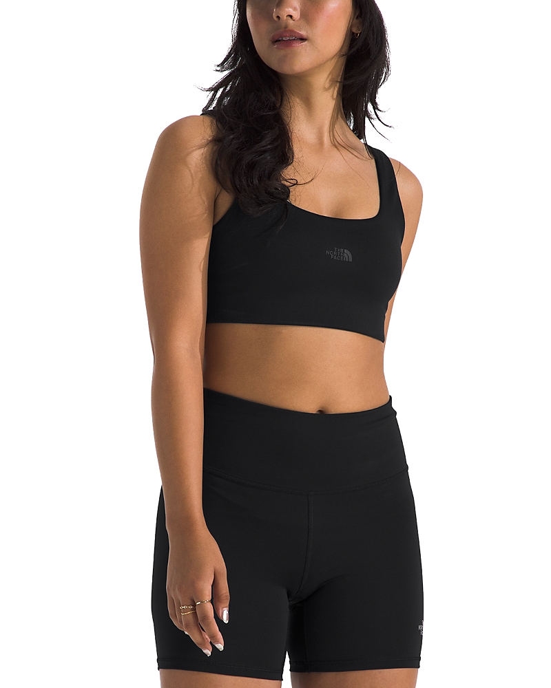 The North Face Dune Sky Scoop Sports Bra In Tnf Black