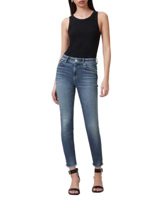 Miller Push Up High Rise Skinny Ankle Jeans in Deep Royal