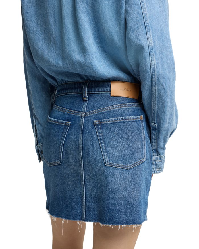 Denim Mini Skirt Dress