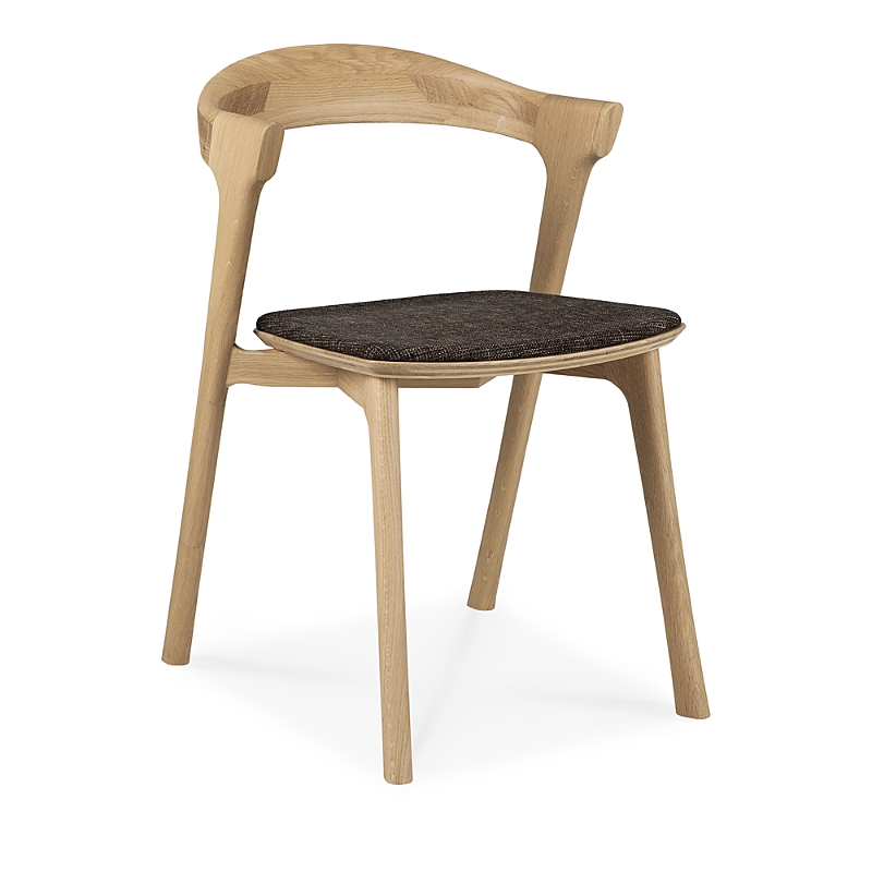 Ethnicraft Bok Dining Chair, Oak With Dark Brown In Oak With Dark Brown