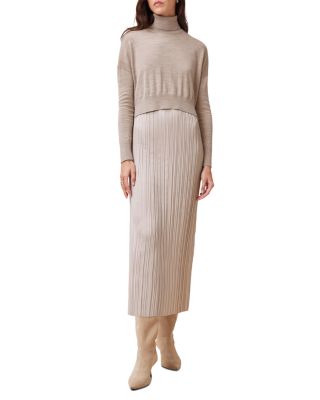 Vittoria 2-in-1 Pleated Midi Dress