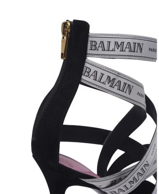 Women's Couture Suede Heels with Ribbon Motif