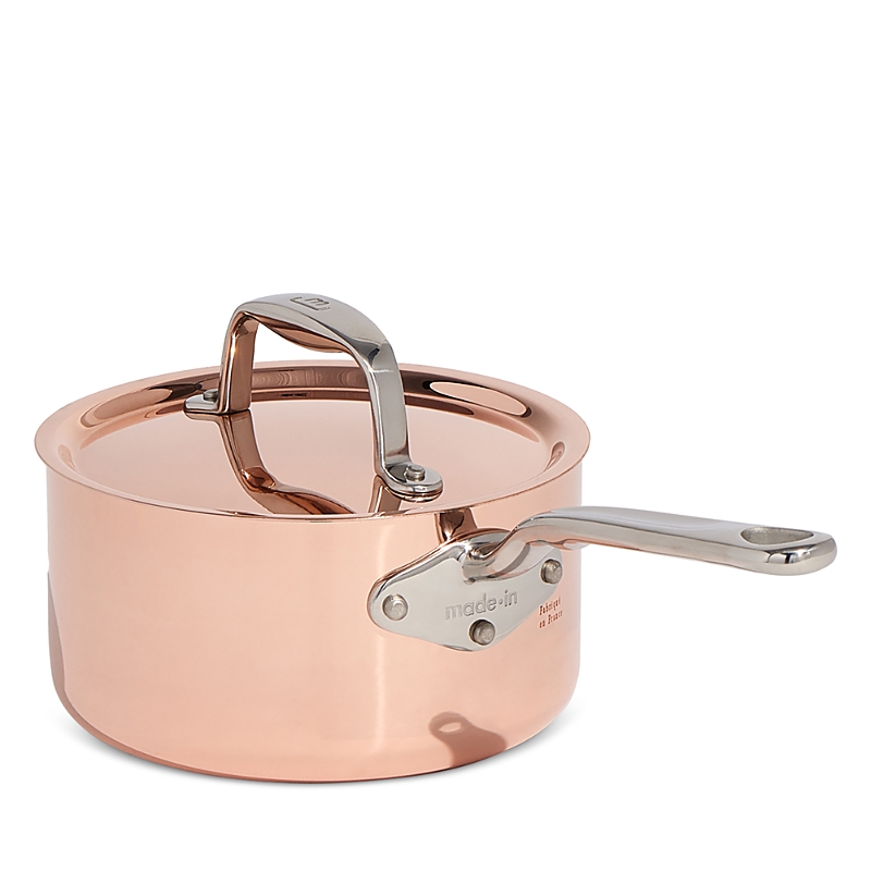 Made In 1.9 Qt. Copper Saucepan And Lid In Copper