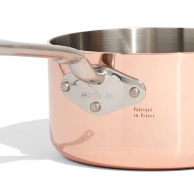 Copper 1.9 Qt. Saucepan and Lid