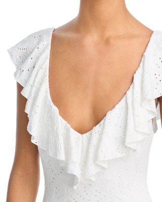 Amy V Neck One Piece Swimsuit