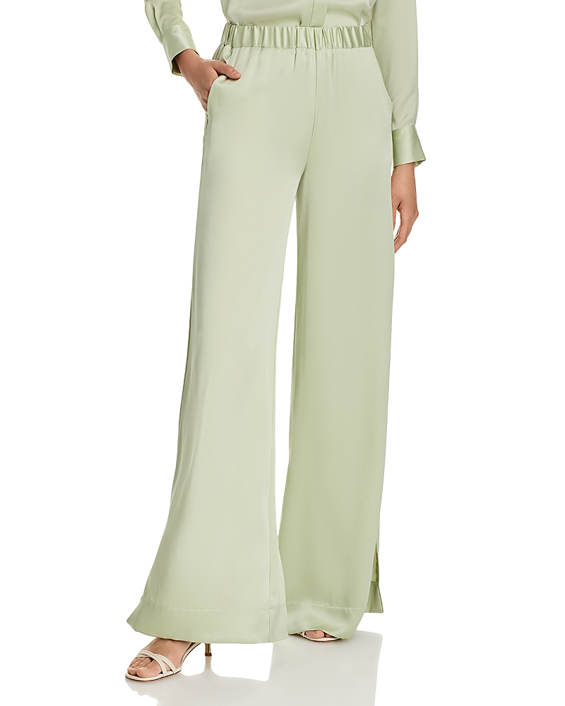 Toccin Auggie Side Slit Pull On Pants In Mint In Mint