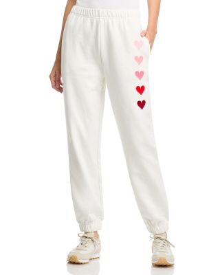 Vintage Havana - Embroidered Heart Ankle Joggers
