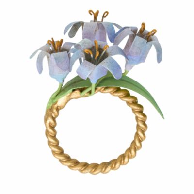 Meadow Walk Daffodil Napkin Rings, Set of 4