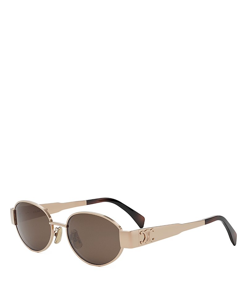 Celine Triomphe Metal Round Sunglasses, 54mm · OS